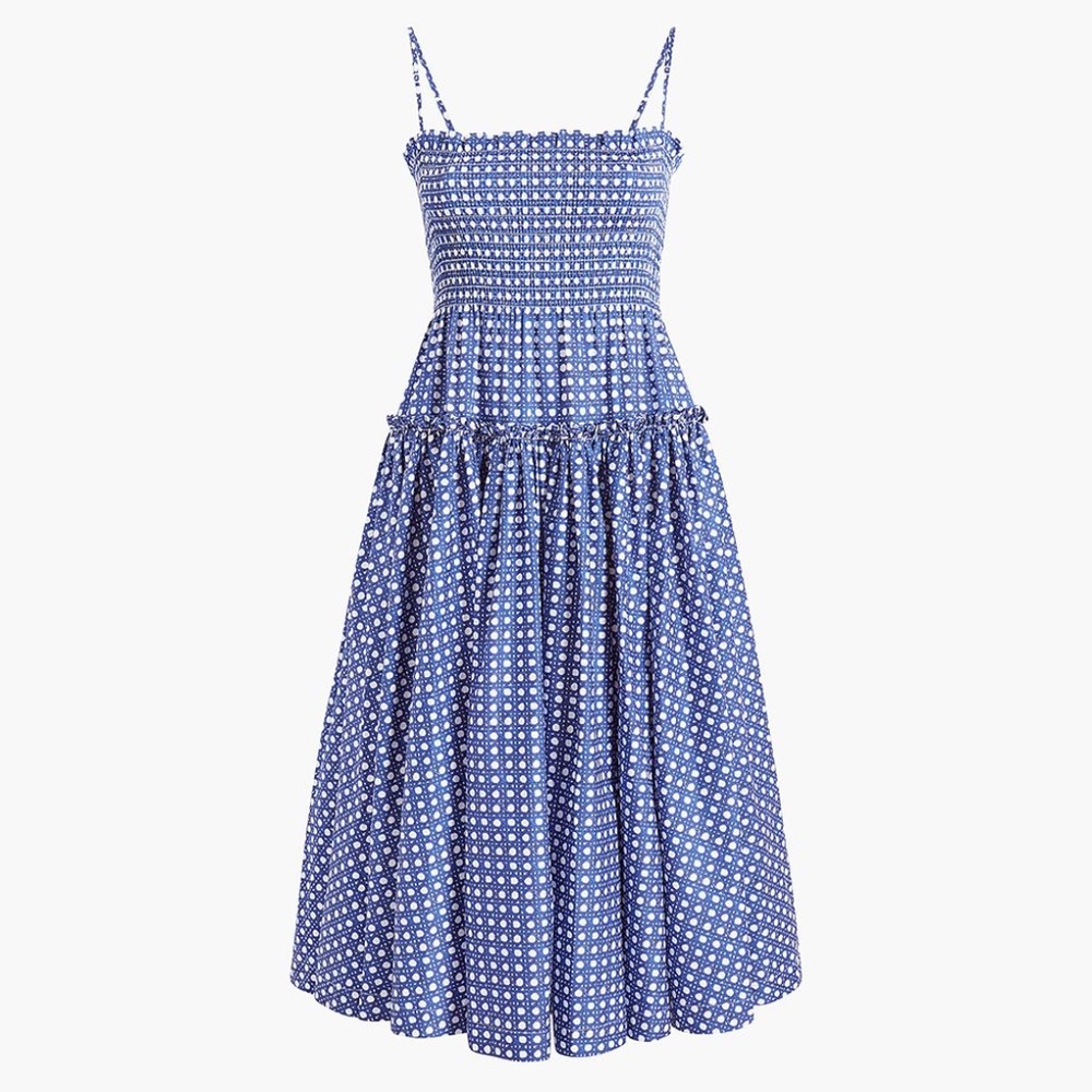 *Rare* Hill House Seraphina Dress in Blue Basketweave (Small, Like-New) 💙